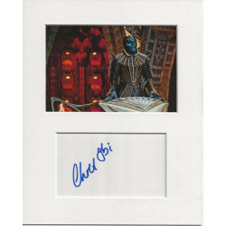 Chris Obi signed genuine signature autograph display UACC RD 