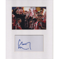 Chris Wilder signed genuine signature autograph display UACC RD MANUSCRIPT SOCIETY