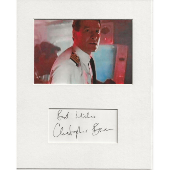 Christopher Bowen signed genuine signature autograph display UACC RD AFTAL