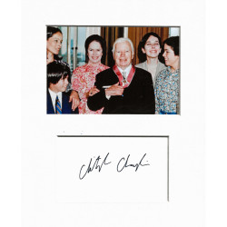 Christopher Chaplin signed genuine signature autograph display UACC RD MANUSCRIPT SOCIETY