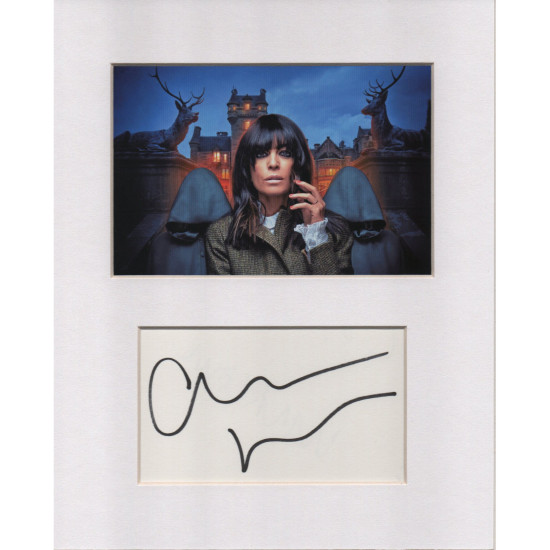 Claudia Winkleman signed genuine signature autograph display UACC RD MANUSCRIPT SOCIETY