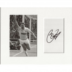 Clive Allen signed genuine signature autograph display AFTAL