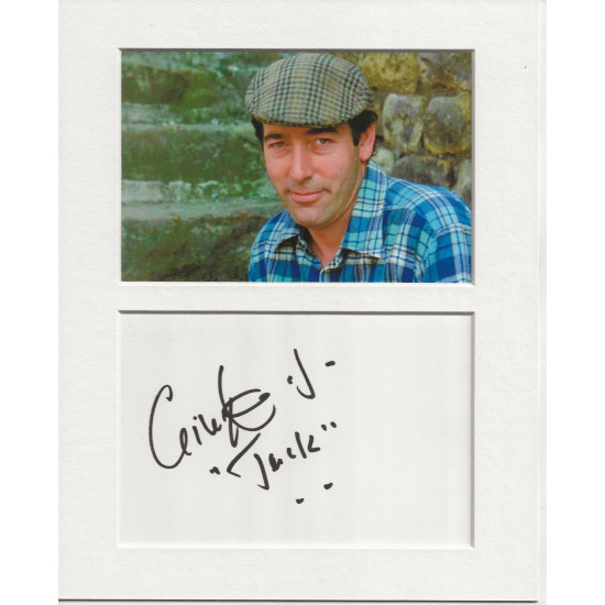 Clive Hornby signed genuine signature autograph display UACC RD AFTAL