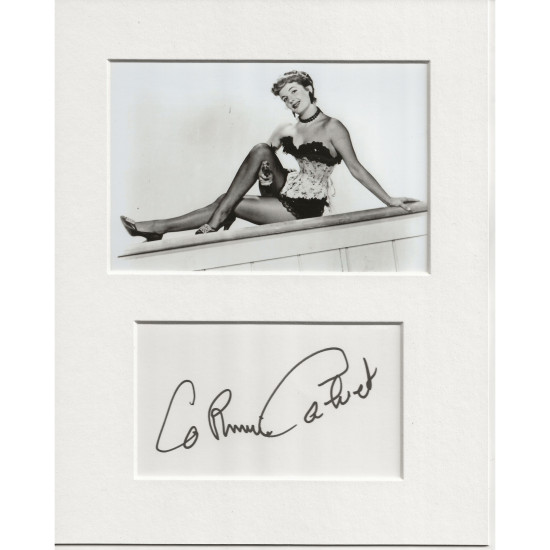 Corinne Calvet signed genuine signature autograph display UACC RD AFTAL