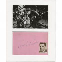 Cornel Wilde signed genuine signature autograph display AFTAL
