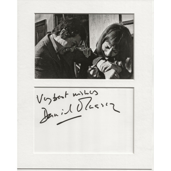 Daniel Massey signed genuine signature autograph display UACC RD AFTAL