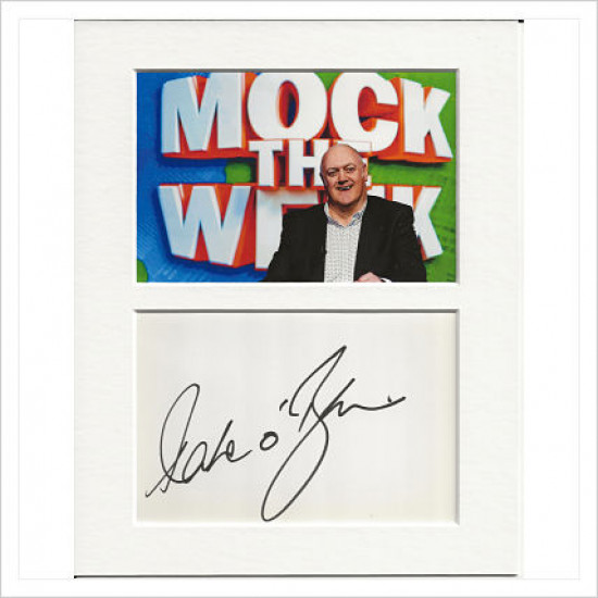 Dara O Briain signed genuine signature autograph display AFTAL