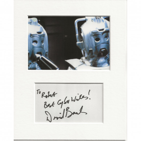 David Banks signed genuine signature autograph display AFTAL