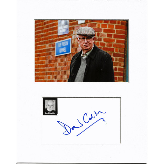 David Calder signed genuine signature autograph display UACC RD MANUSCRIPT SOCIETY