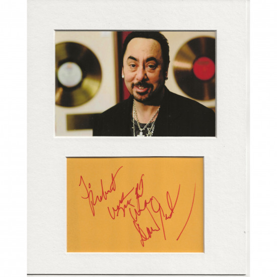 David Gest signed genuine signature autograph display UACC RD AFTAL