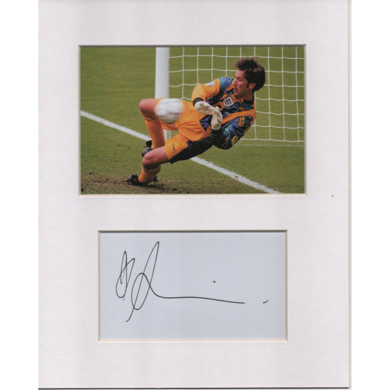 David Seaman signed genuine signature autograph display UACC RD MANUSCRIPT SOCIETY