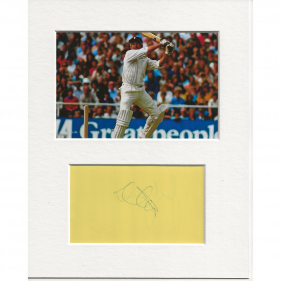 David Steele signed genuine signature autograph display AFTAL