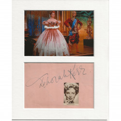 Deborah Kerr signed genuine signature autograph display AFTAL
