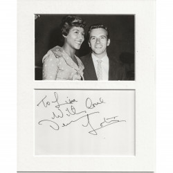 Dennis Lotis signed genuine signature autograph display AFTAL