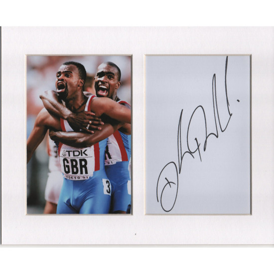 Derek Redmond signed genuine signature autograph display UACC RD MANUSCRIPT SOCIETY