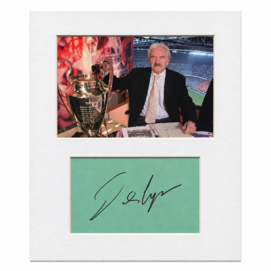 Des Lynam signed genuine signature autograph display UACC RD MANUSCRIPT SOCIETY