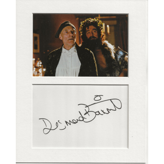Desmond Barrit signed genuine signature autograph display UACC RD AFTAL