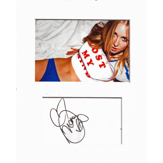 Diana Vickers signed genuine signature autograph display UACC RD MANUSCRIPT SOCIETY