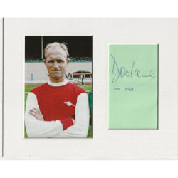 Don Howe signed genuine signature autograph display UACC RD AFTAL