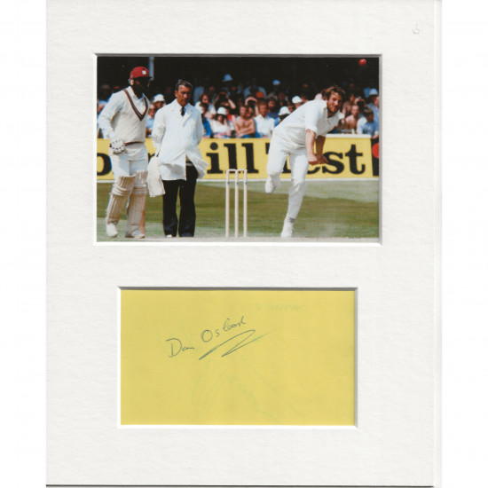 Don Oslear signed genuine signature autograph display AFTAL