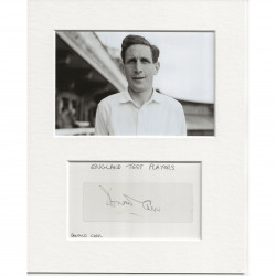 Donald Carr signed genuine signature autograph display AFTAL