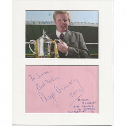 Dougie Donnelly signed genuine signature autograph display AFTAL