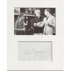 Earl Cameron signed genuine signature autograph display AFTAL