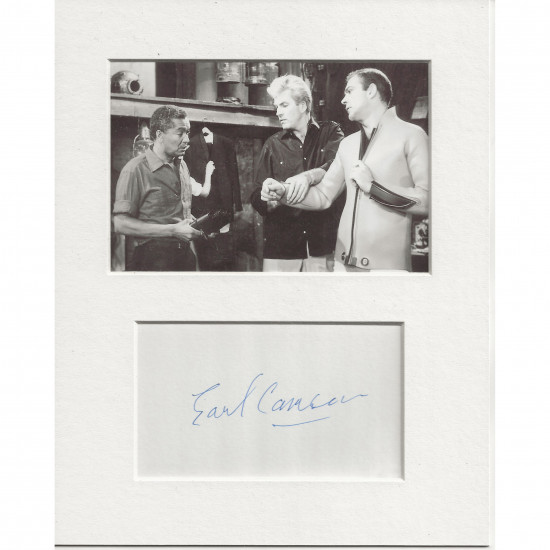 Earl Cameron signed genuine signature autograph display AFTAL