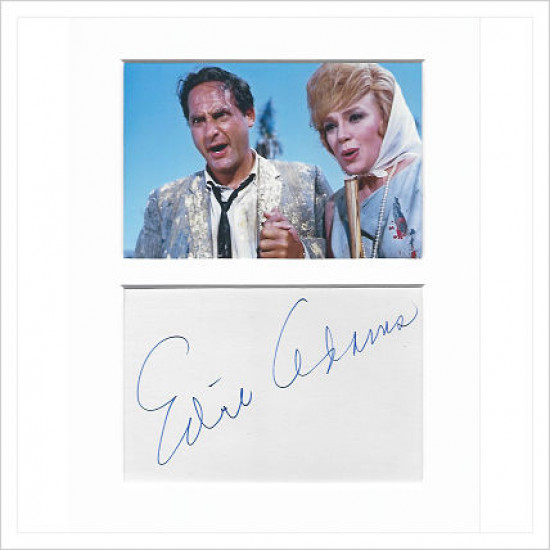 Edie Adams signed genuine signature autograph display AFTAL