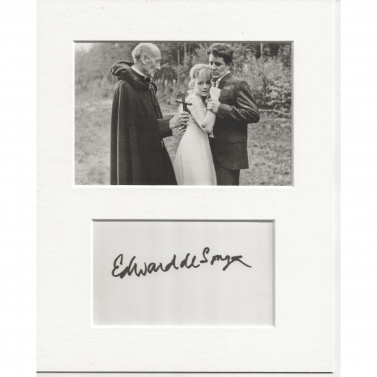 Edward de Souza signed genuine signature autograph display AFTAL