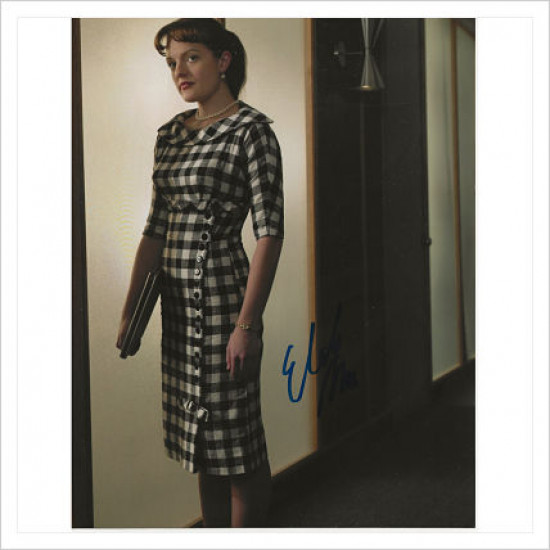 Elisabeth Moss signed genuine signature autograph photo AFTAL