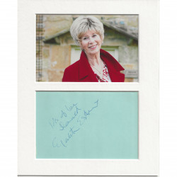 Elizabeth Estensen signed genuine signature autograph display AFTAL
