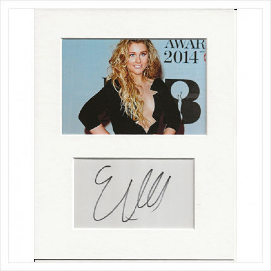 Ella Henderson signed genuine signature autograph display AFTAL