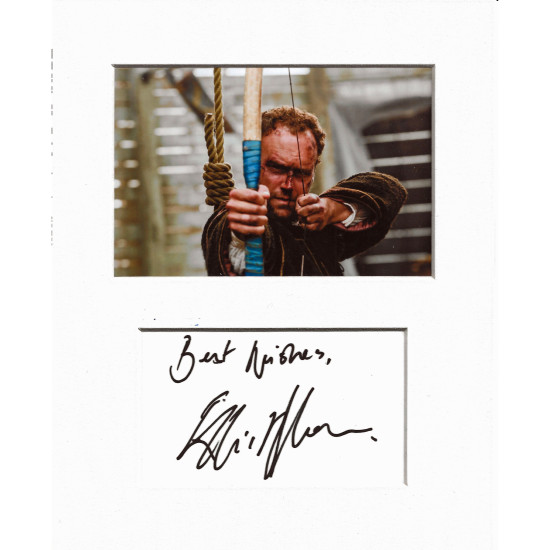 Elliot Cowan signed genuine signature autograph display UACC RD MANUSCRIPT SOCIETY