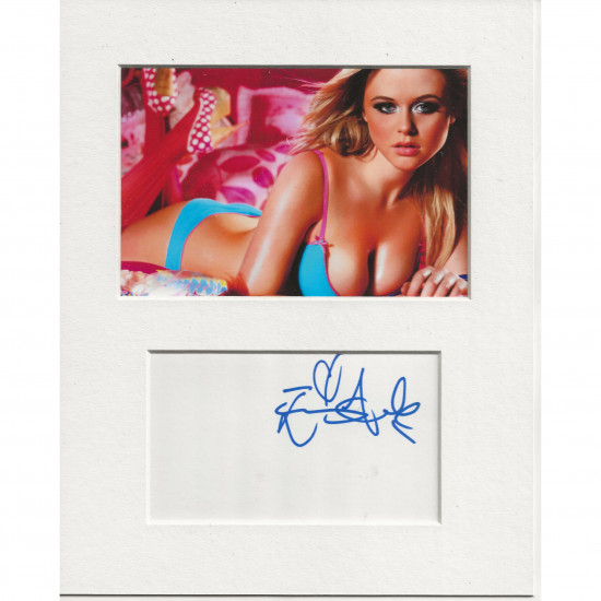 Emily Atack signed genuine signature autograph display UACC RD AFTAL