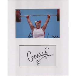 Emily Campbell signed genuine signature autograph display UACC RD MANUSCRIPT SOCIETY