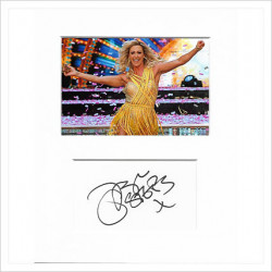 Faye Tozer signed genuine signature autograph display AFTAL