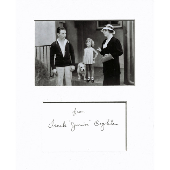 Frank Coghlan Jr. signed genuine signature autograph display UACC RD MANUSCRIPT SOCIETY