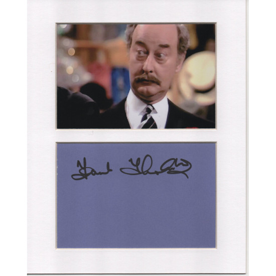 Frank Thornton signed genuine signature autograph display UACC RD MANUSCRIPT SOCIETY