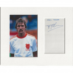Frans Thijssen signed genuine signature autograph display AFTAL