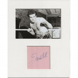Freddie Mills signed genuine signature autograph display AFTAL