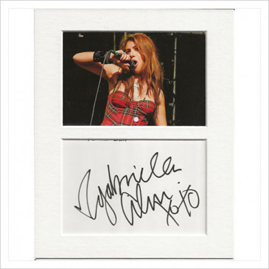 Gabriella Cilmi signed genuine signature autograph display AFTAL