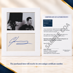Gareth Evans signed genuine signature autograph display UACC RD MANUSCRIPT SOCIETY