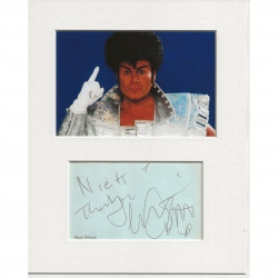 Gary Glitter signed genuine signature autograph display UACC RD AFTAL