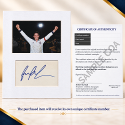 Gary Lineker signed genuine signature autograph display UACC RD MANUSCRIPT SOCIETY