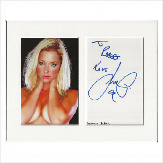 Gemma Bissix signed genuine signature autograph display AFTAL