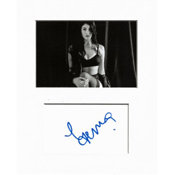 Gemma Arterton signed genuine signature autograph display UACC RD MANUSCRIPT SOCIETY