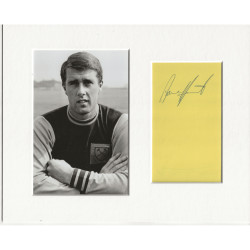 Geoff Hurst signed genuine signature autograph display AFTAL