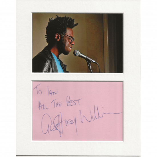 Geoffrey Williams signed genuine signature autograph display AFTAL