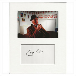 George Cole signed genuine signature autograph display AFTAL